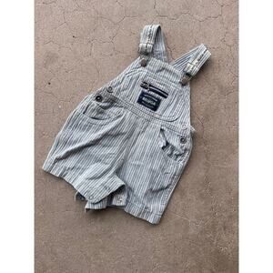 Vintage Baby Beluga striped shortalls size 12M